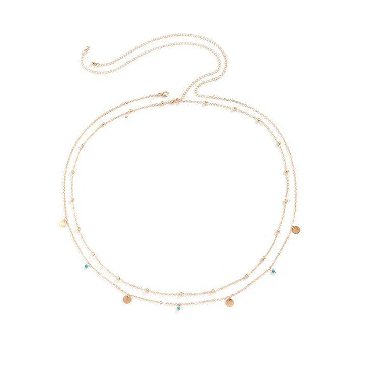 Sexy Double Thin Chain Women&